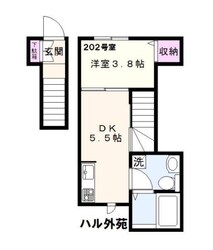 ハル外苑の物件間取画像